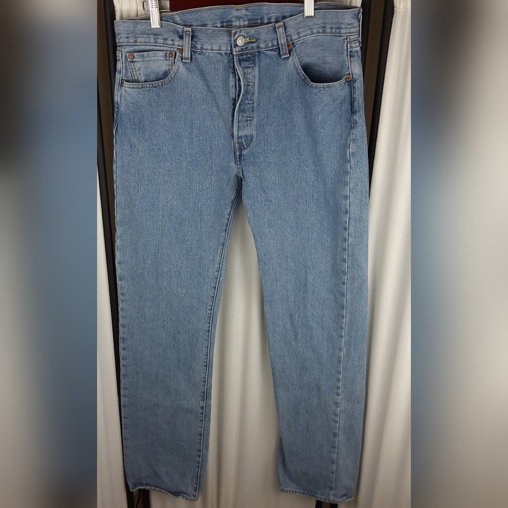 Levi 501 Button Fly Original Fit Jeans, Stonewashed, 34x34